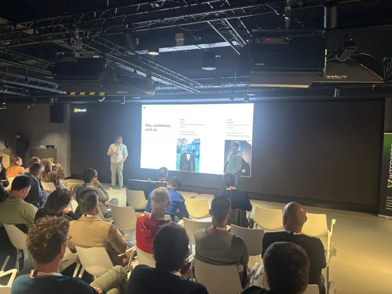 Wesley and Richard are presenting at the Into Azure event 2025 at the Microsoft Schiphol office.